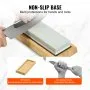 VEVOR Whetstone Knife Sharpening Kit, 2 Dual-Sided Grit Whetstones 400/1000 3000/8000, 10PCS Knife Sharpener Kit with 3 Non-Slip Bases, Angle & Honing Guide, Flattening Stone for All Knives, Scissors