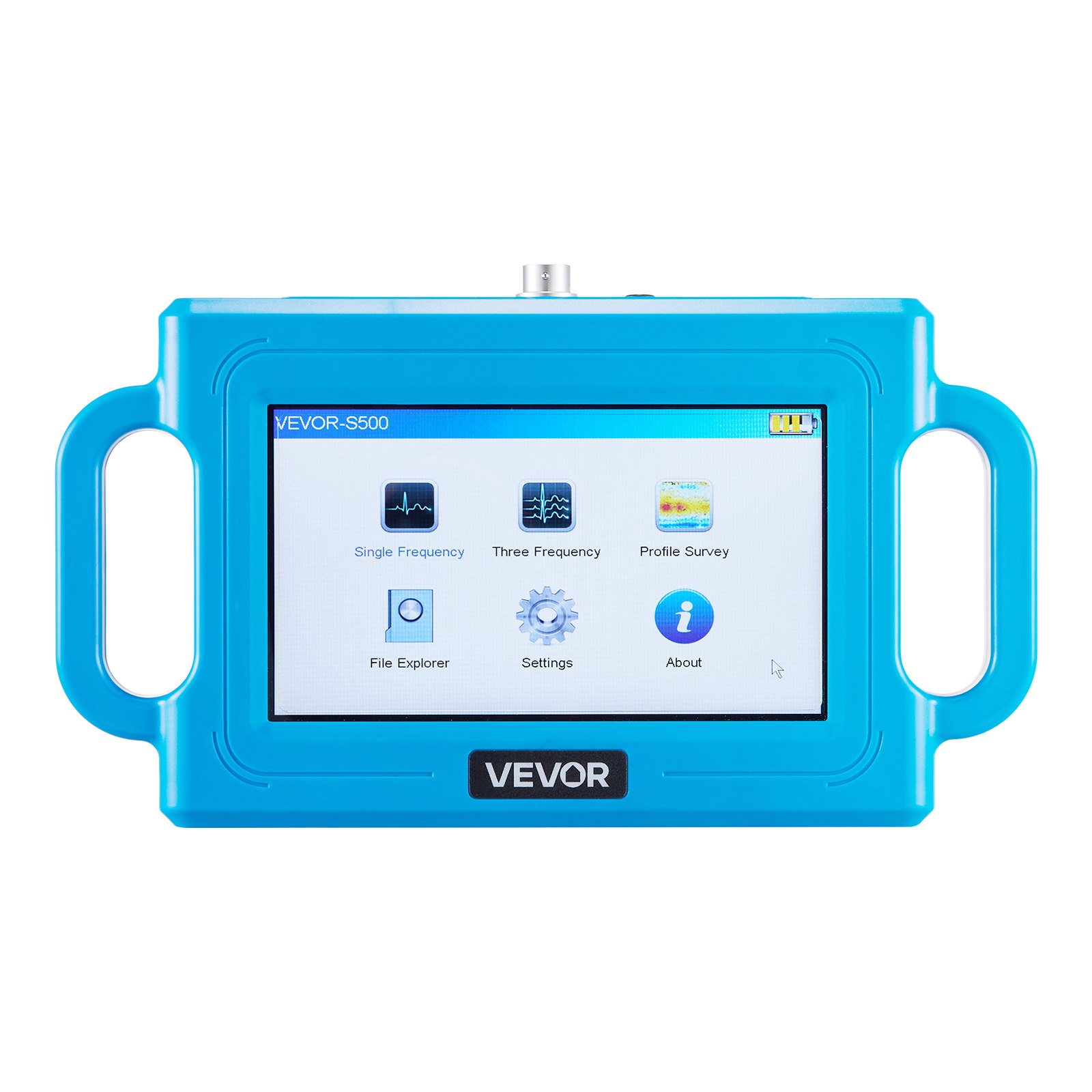 VEVOR Underground Water Detector, Up to 492ft (150m) Pro Underground Water Detection Locator, 7" Touchscreen Auto Mapping Well Detector Explorer with Multi-Frequency Measurement, 8GB Card, Carry Case