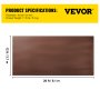 VEVOR Heavy Duty Tarp, 12 x 20 ft 16 Mil Thick, Waterproof Multi-Purpose Outdoor Cover, Rip and Tear Proof PE Tarpaulin with Reinforced Edges for Truck, RV, Boat, Roof, Tent, Camping, Pool, Brown