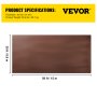 VEVOR Heavy Duty Tarp, 30 x 50 ft 16 Mil Thick, Waterproof & Sunproof Outdoor Cover, Rip and Tear Proof PE Tarpaulin with Grommets and Reinforced Edges for Truck, RV, Boat, Roof, Tent, Camping, Brown