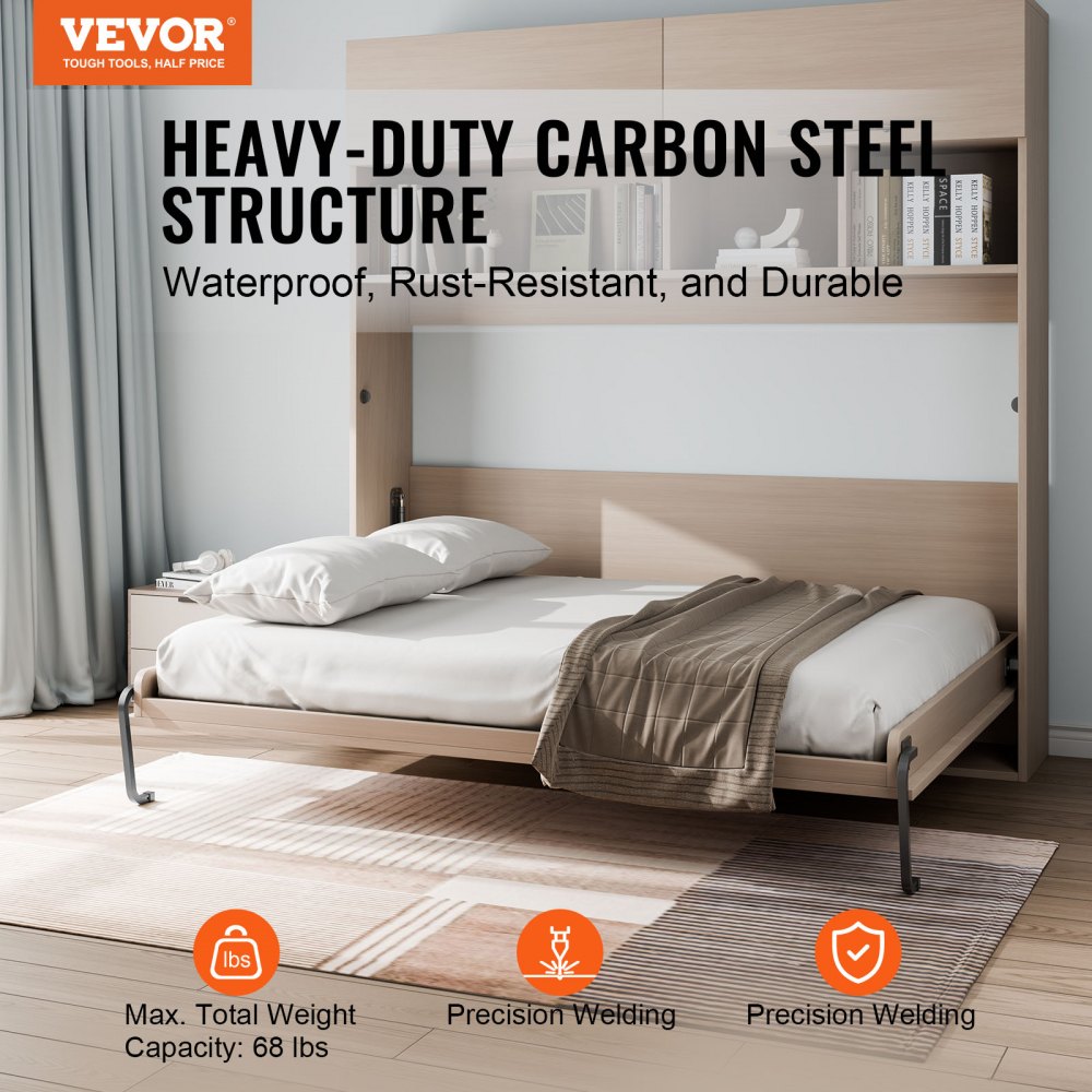 Kit de cama plegable VEVOR de lujo tamaño queen para armar una cama plegable con hardware mecánico