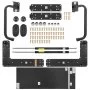 Kit de cama plegable VEVOR tamaño completo, kit de herrajes mecánicos para cama abatible de lujo, palanca neumática, soporte resistente para marco de cama, cama plegable de pared con gabinete, diseño que ahorra espacio para habitación de invitados, fácil de armar