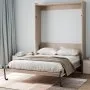 Kit de cama plegable VEVOR tamaño Queen, kit de herrajes mecánicos para cama abatible vertical de lujo, soporte resistente para marco de cama con palanca neumática, diseño de ahorro de espacio para habitación de invitados.