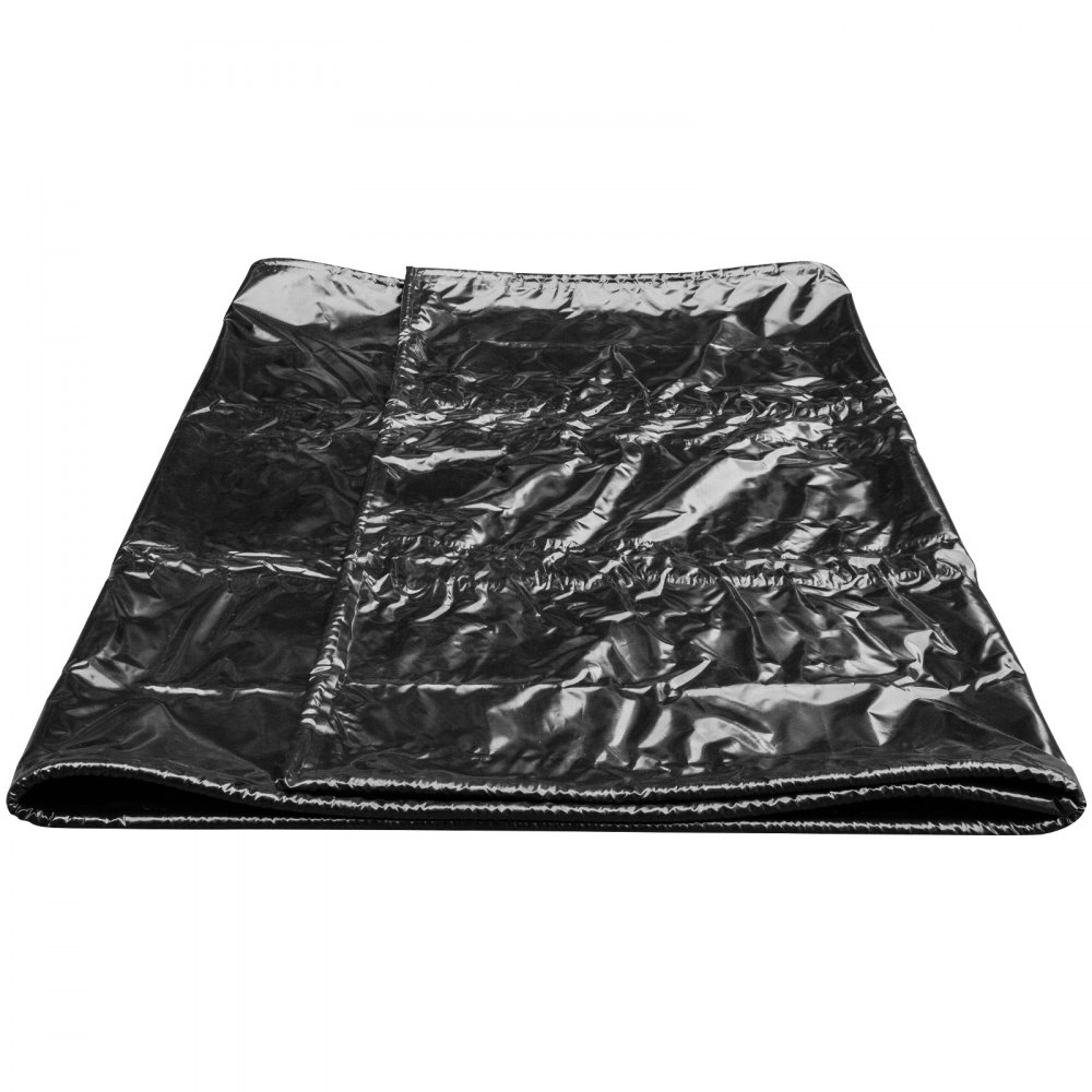 VEVOR Containment Floor Mat 7.7x16' Containment Black Vehicle Truck SUV Garage Floor Mat for Snow Mud Rain Water-Proof Garage Mats Under Car Heavy Duty Vinyl Polyester Car Garage Mat(7.7x16',Black)