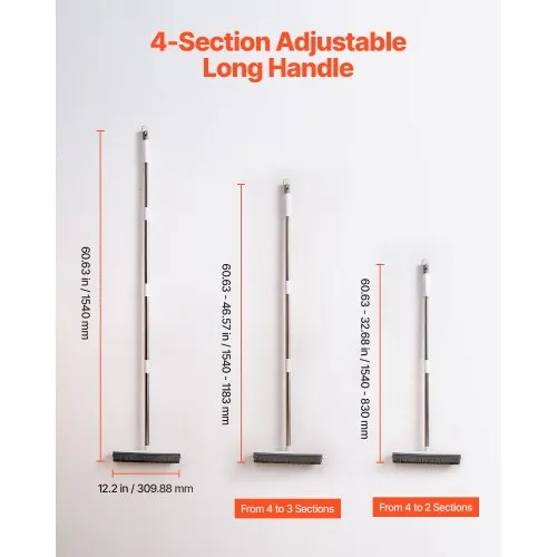 VEVOR Pet Hair Removal Broom, in Adjustable Long Handle