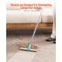 Pet Hair Carpet Rake 35.83-55.51 in Adjustable Long Handle Pet Hair Broom Tool