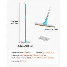 Pet Hair Carpet Rake 35.83-55.51 in Adjustable Long Handle Pet Hair Broom Tool