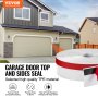 VEVOR Garage Door Top and Sides Seal Strip 34 FT Universal Weather Stripping