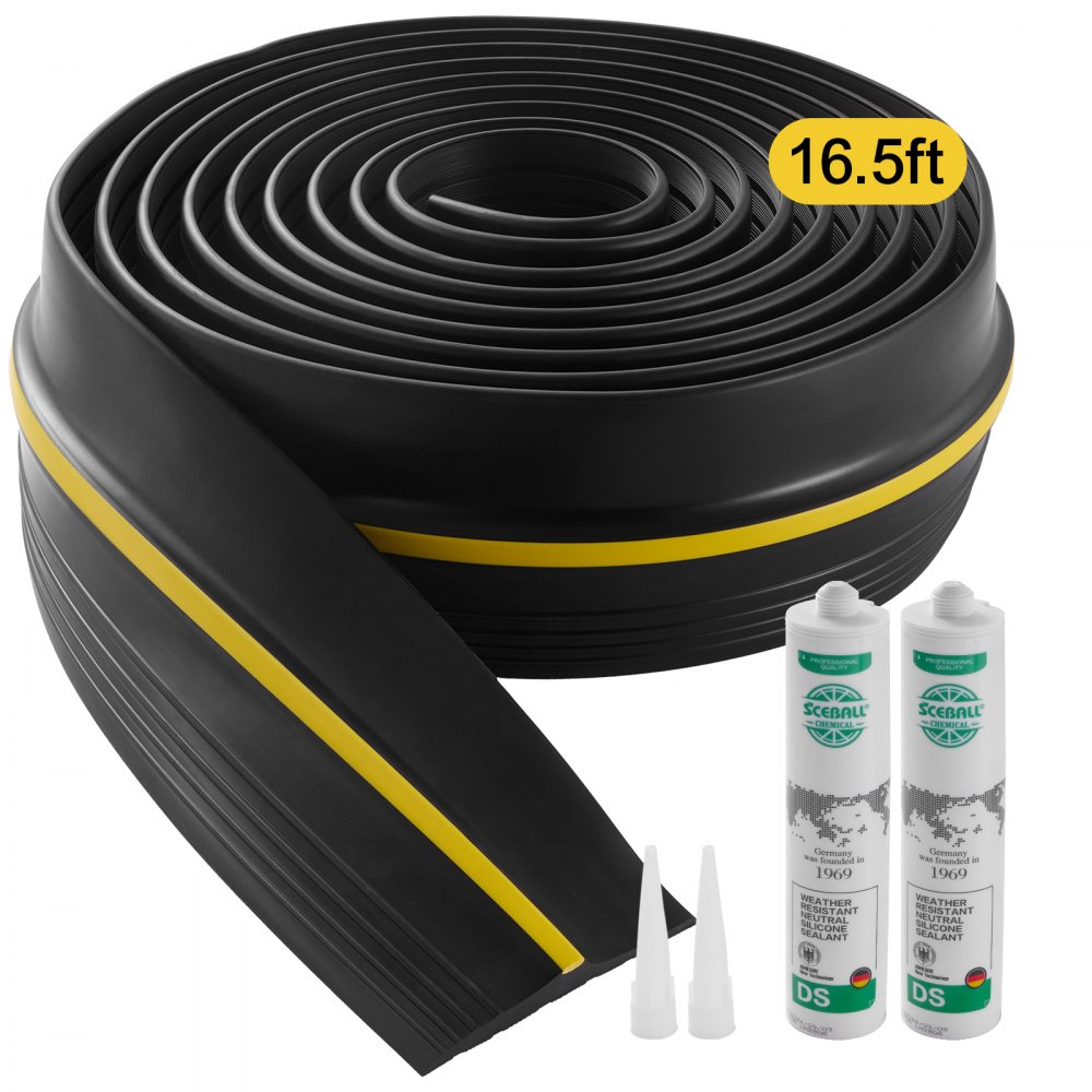 VEVOR Garage Door Threshold Seal Strip 16.5 FT Universal Bottom Waterproof PVC