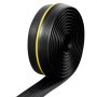 VEVOR Garage Door Threshold Seal Strip, 16.5 FT Universal Garage Door Floor Seal Strip with Adhesive, Garage Door Bottom Weatherproof Strip, Upgraded Thick PVC DIY Weather Stripping Replacement, Black