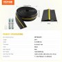 VEVOR Garage Door Threshold Seal Strip 20 FT Universal Bottom Waterproof PVC