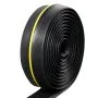VEVOR Garage Door Threshold Seal Strip, 20 FT Universal Garage Door Floor Seal Strip with Adhesive, Garage Door Bottom Weatherproof Strip, Upgraded Thick PVC DIY Weather Stripping Replacement, Black