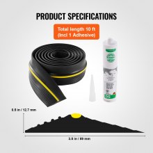 VEVOR Garage Door Threshold and Bottom Seals Kit 10 FT Universal Waterproof PVC