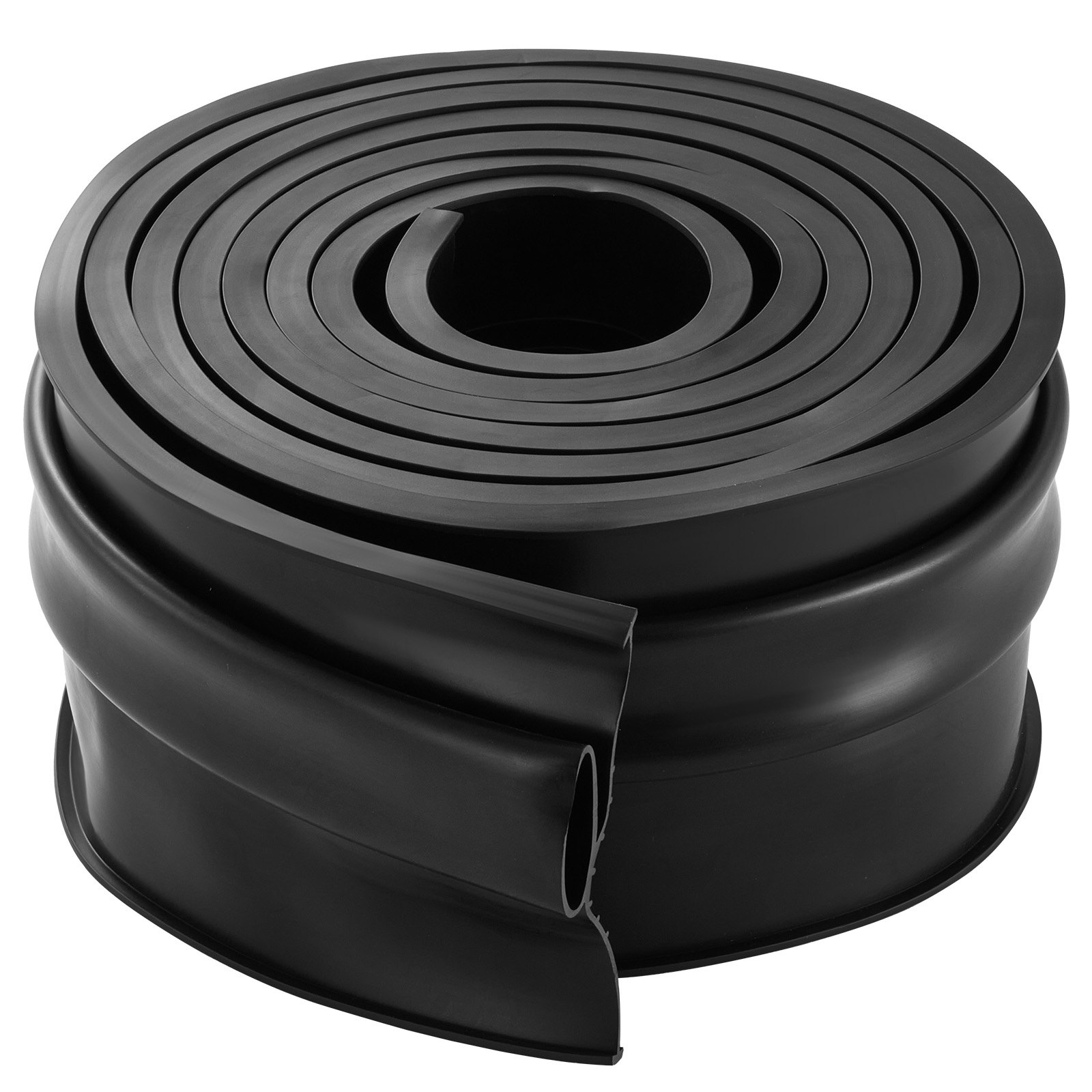 VEVOR Garage Door Threshold and Bottom Seals Kit, 254 mm U Shape+O Ring Universal Garage Door Bottom Seal Weatherstrip PVC, Combine with Weatherproof Garage Threshold Seal Strip with Adhesive, Black