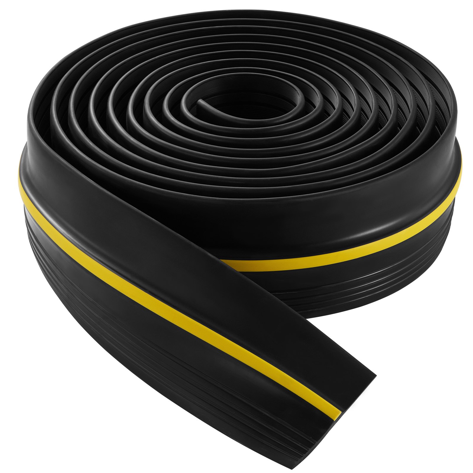 VEVOR Garage Door Threshold and Bottom Seals Kit, 406 mm U Shape+O Ring Universal Garage Door Bottom Seal Weatherstrip PVC, Combine with Weatherproof Garage Threshold Seal Strip with Adhesive, Black
