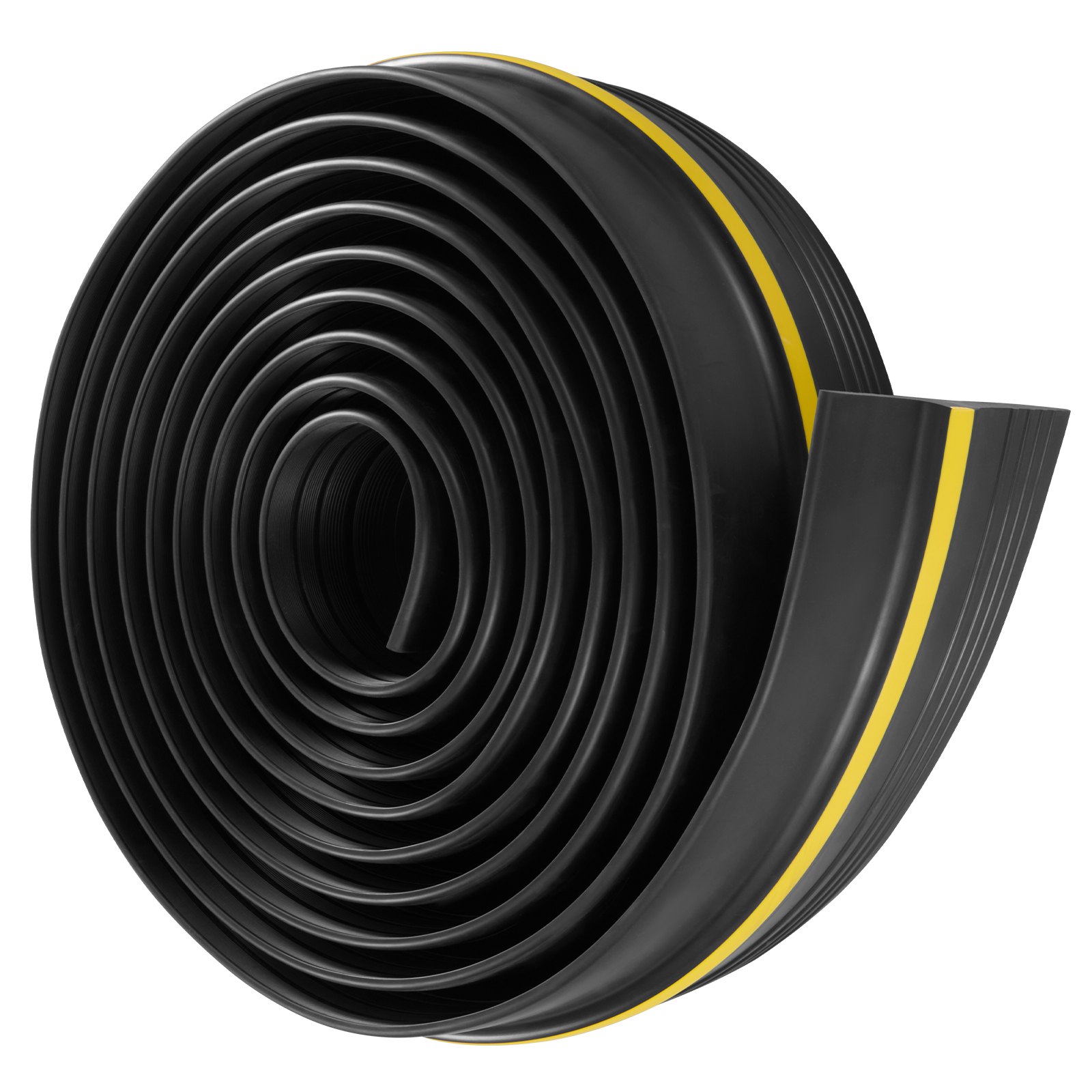 VEVOR Garage Door Threshold and Bottom Seals Kit, 406 mm U Shape+O Ring Universal Garage Door Bottom Seal Weatherstrip PVC, Combine with Weatherproof Garage Threshold Seal Strip with Adhesive, Black