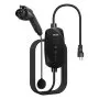 VEVOR Level 1&2 EV Charger, 16 Amp Adjustable Current, Electric Vehicle Portable Charger with 25 ft Cable, 120V-240V, NEMA 6-20P Plug NEMA 5-15 Adapter, LCD, Home Car Charging Station for SAE J1772 EV