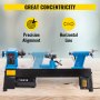 Mini Benchtop Wood Lathe 254x458mm 500-3200RPM Mute Stability Variable Speeds