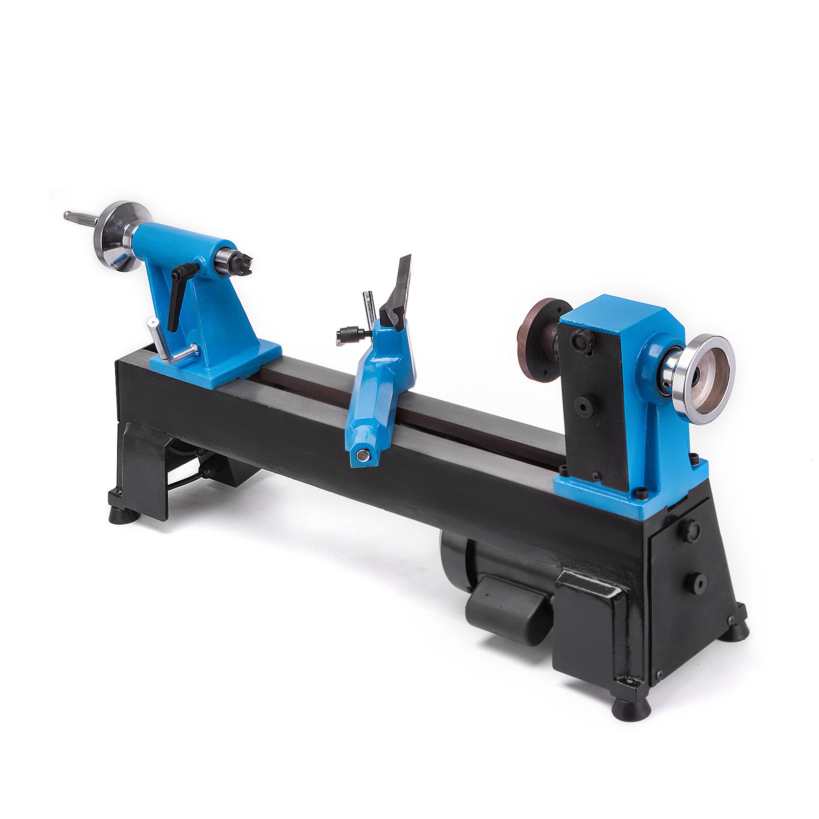 Mini Benchtop Wood Lathe 254x458mm 500-3200RPM Mute Stability Variable Speeds