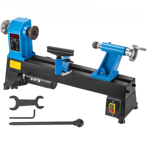 VEVOR Wood Lathe 10 x 18 Inch,Bench Top Heavy Duty Wood Lathe 5 Speed, Mini Wood Lathe 370W Power Motor