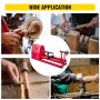 VEVOR Bench top Wood Lathe 14" x 20", Power Wood Lathe 4 Speeds 1100/1600/2300/3400 RPM, Small Mini Lathe 120V, Wood Turning Lathe with Three Chisels and Wrenches, Table Lathe for Wood Working