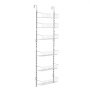 VEVOR Over the Door Pantry Organizer, 6-Tier Pantry Organization and Storage, Heavy-Duty Steel Hanging Spice Rack, Adjustable Wall Seasoning Shelves, for Home Kitchen Laundry Room Bathroom, White