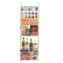 VEVOR Over the Door Pantry Organizer, 6-Tier Pantry Organization and Storage, Heavy-Duty Steel Hanging Spice Rack, Adjustable Wall Seasoning Shelves, for Home Kitchen Laundry Room Bathroom, White