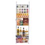 VEVOR Over the Door Pantry Organizer, 6-Tier Pantry Organization and Storage, Heavy-Duty Steel Hanging Spice Rack, Adjustable Wall Seasoning Shelves, for Home Kitchen Laundry Room Bathroom, White