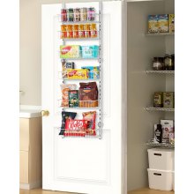 6-Tier Over the Door Pantry Organizer Hanging Storage Rack Adjustable Kitchen