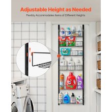 6-Tier Over the Door Pantry Organizer Hanging Storage Rack Adjustable Kitchen