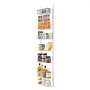 VEVOR Over the Door Pantry Organizer, 8-Tier Pantry Organization and Storage, Heavy-Duty Steel Hanging Spice Rack, Adjustable Wall Seasoning Shelves, for Home Kitchen Laundry Room Bathroom, White