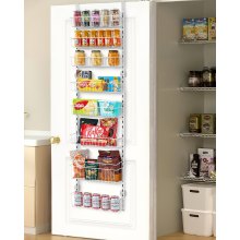 8-Tier Over the Door Pantry Organizer Hanging Storage Rack Adjustable Kitchen