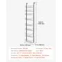 VEVOR 8-Tier Over the Door Pantry Organizer Hanging Storage Rack Adjustable