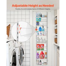 9-Tier Over the Door Pantry Organizer Hanging Storage Rack Adjustable Kitchen