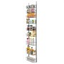 VEVOR Over the Door Pantry Organizer, 9-Tier Pantry Organization and Storage, Heavy-Duty Steel Hanging Spice Rack, Adjustable Wall Seasoning Shelves, for Home Kitchen Laundry Room Bathroom, Black