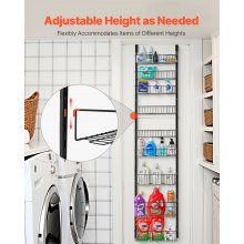 9-Tier Over the Door Pantry Organizer Hanging Storage Rack Adjustable Kitchen