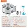 VEVOR KP96 Lathe Chuck, 4-Jaw 9.5 cm Diameter, Metal Lathe Chuck Turning Machine Accessories, Self-centering Tool, for Lathe, Precision Machining, Grinding Machines, Milling Machines