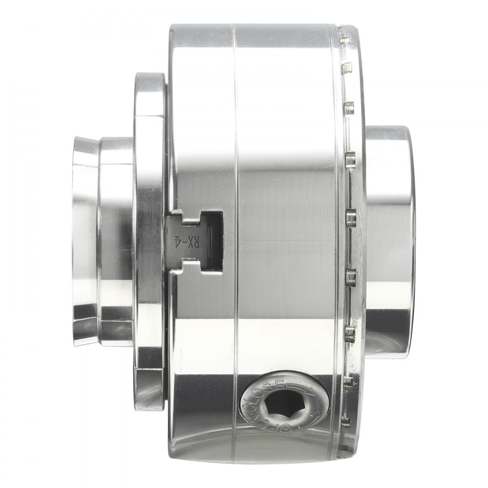 VEVOR 4 Inch Wood Lathe Chuck, 4-Jaw, Self-Centering Wood Turning Chuck Set with 1" x 8TPI Thread & Adapter, 5 PCS Jaws Round/Flat/Step/Pin, Carry Case, Nickel-Plated Finish, for Woodworking Lathe