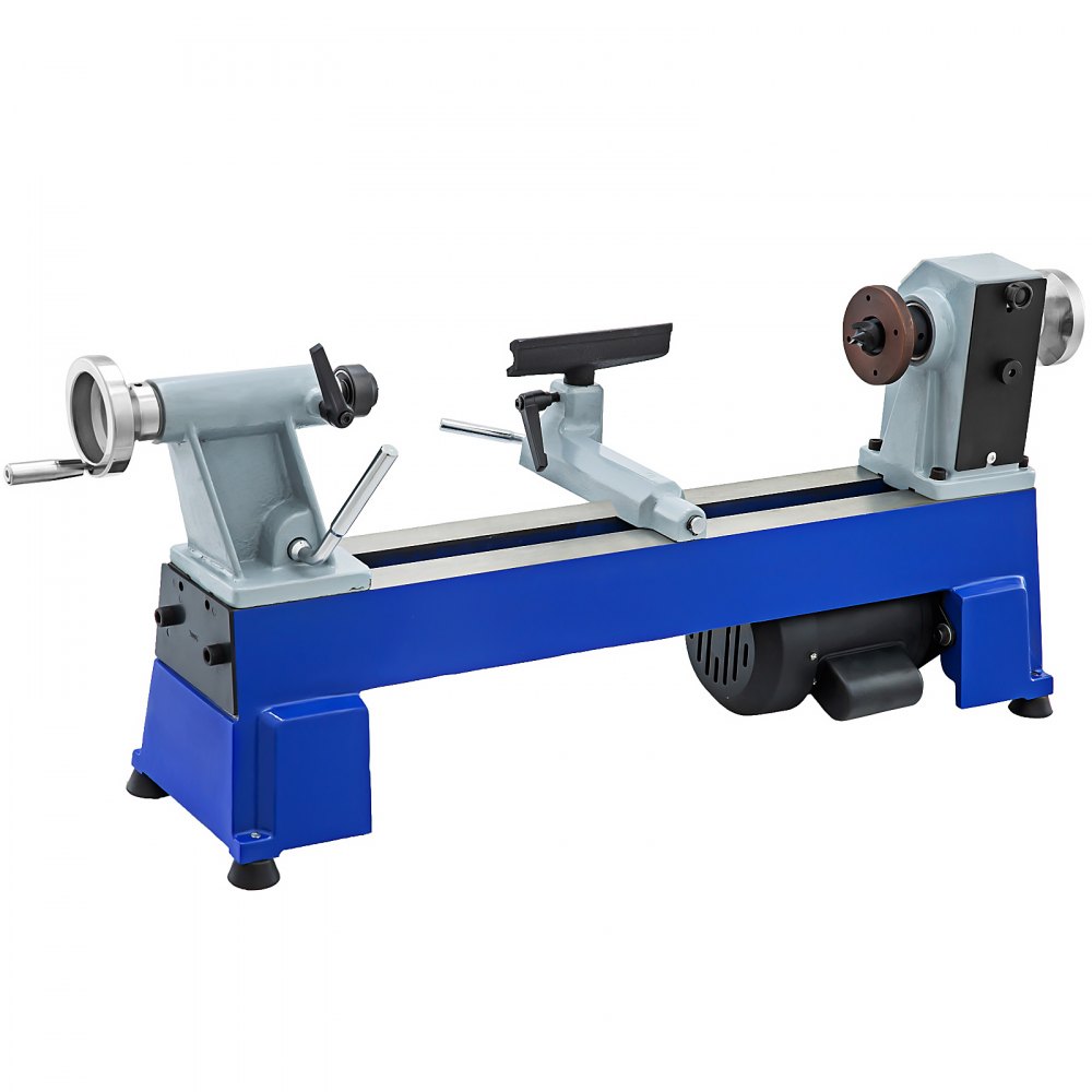 VEVOR 10 x 18 Inch Variable Speed Benchtop Mini Wood Lathe & Variable Speed 500-3200RPM & Rubber Feet (10 x 18 Inch)