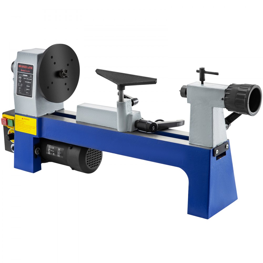 VEVOR Benchtop Wood Turning Lathe 8" × 12" Variable Speed Home Workshop Machine