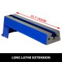 VEVOR Wood Lathe Bed Extension 21.7"/550mm x 4.3"/11mm Lathe Extension Cast Iron for 12 by 18-Inch Lathes