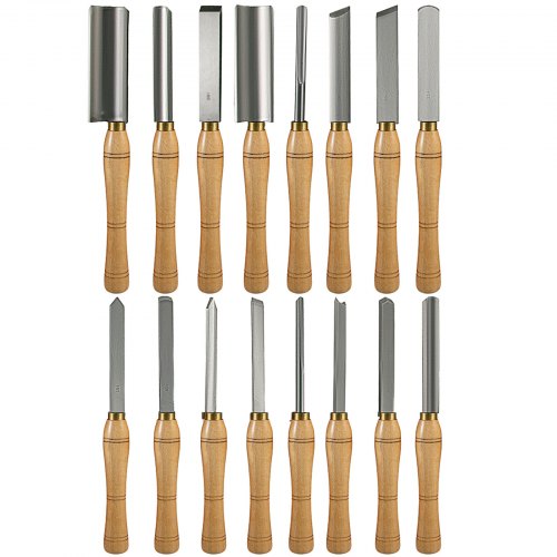16pcs Wood Lathe Chisel Set Woodworking Lathe Chisel Turning Tools Wooden Case