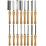 Wood Chisel Sets Lathe Chisels 16pcs For Wood Root Furniture Carving Lathes