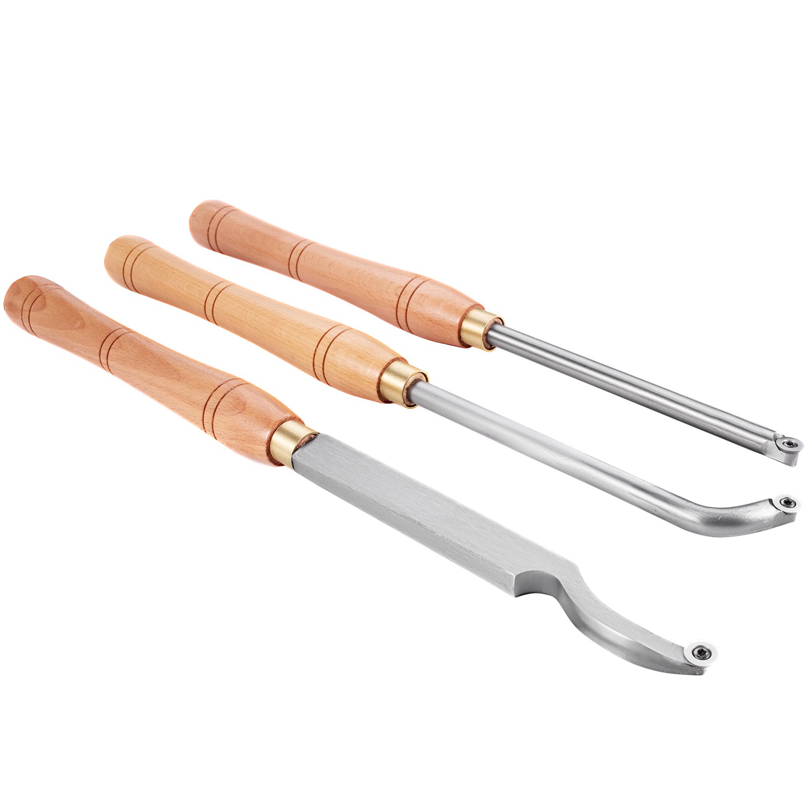 Wood Turning Tools For Lathe, Carbide Lathe Tools 3 Pcs, Turning Lathe Chisels