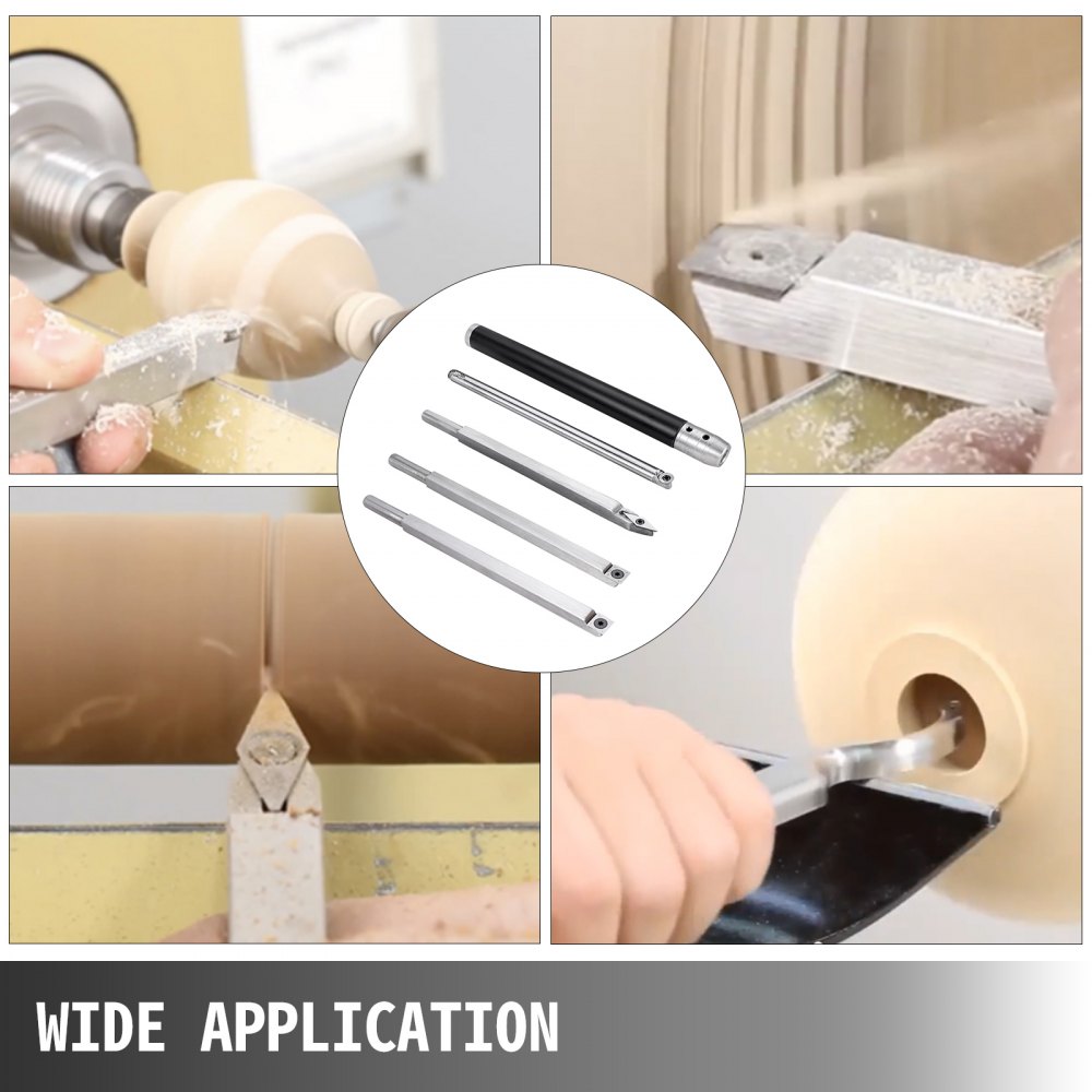 Wood Turning Tools For Lathe, Carbide Lathe Tools 4 Pcs, Turning Lathe Chisels