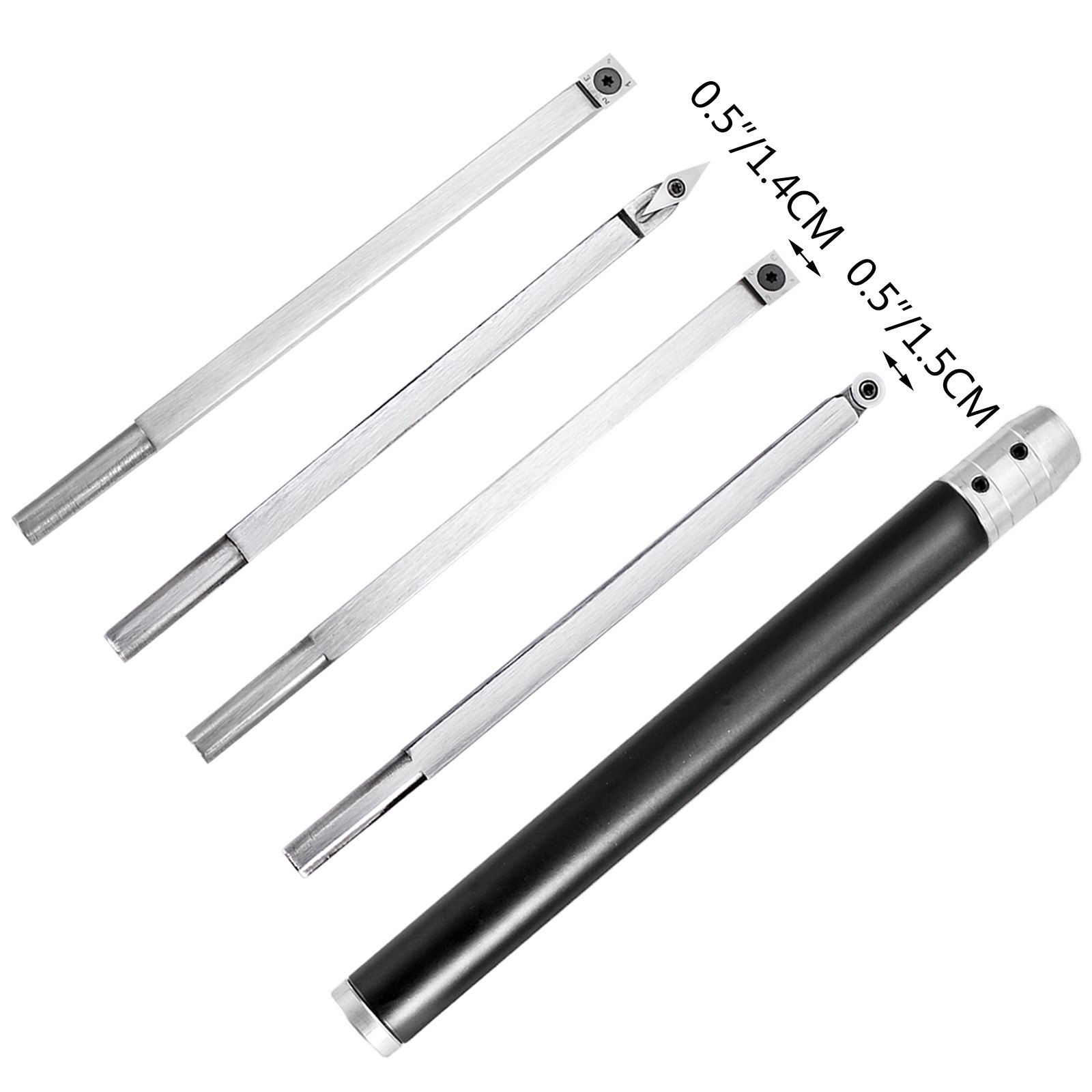 Wood Turning Tools For Lathe, Carbide Lathe Tools 4 Pcs, Turning Lathe Chisels