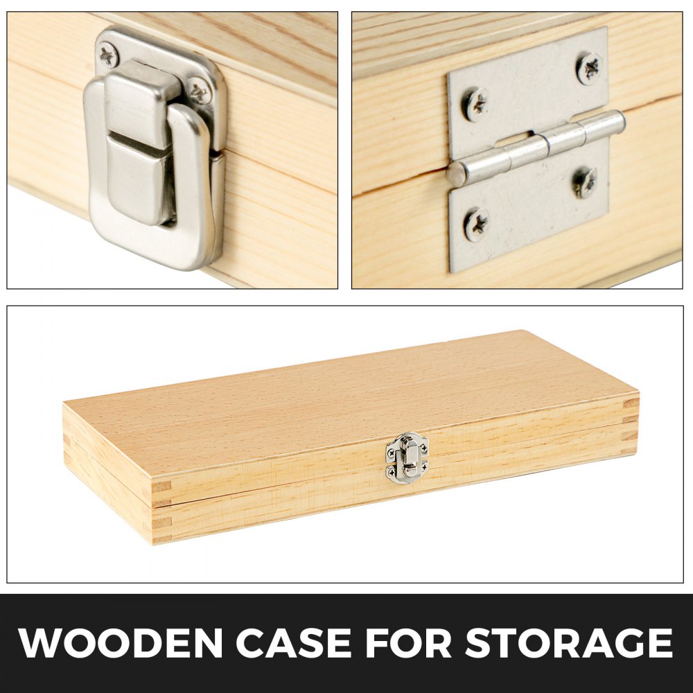 Wood Lathe Chisel Set 3pcs Turning Tools Piece High Speed Steel Wooden Box