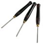 Wood Lathe Chisel Set 3pcs Turning Tools Piece High Speed Steel Wooden Box