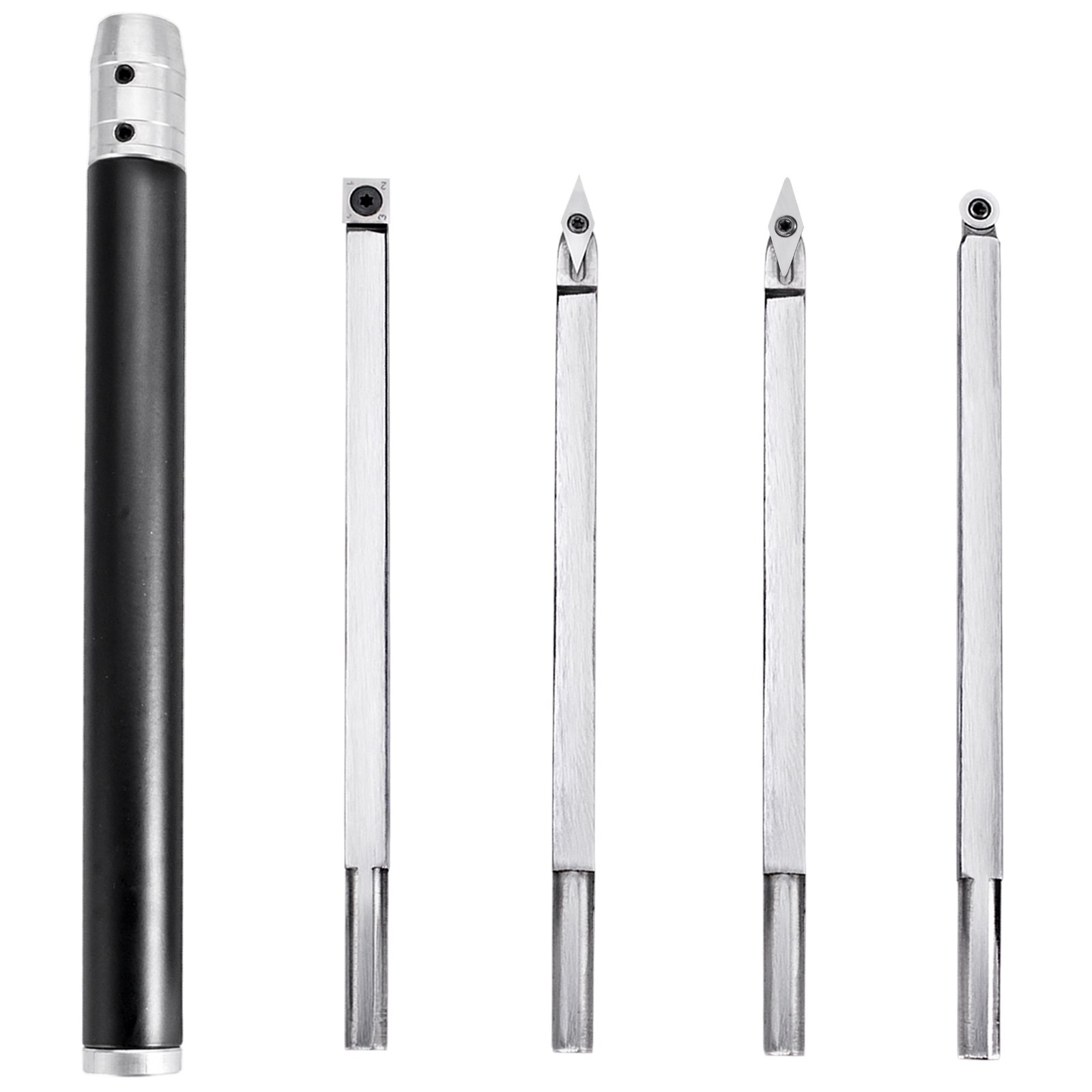 Wood Turning Tools For Lathe, Carbide Lathe Tools 4 Pcs, Turning Lathe Chisels