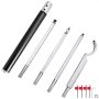 Wood Turning Tools For Lathe, Carbide Lathe Tools 4 Pcs, Turning Lathe Chisels